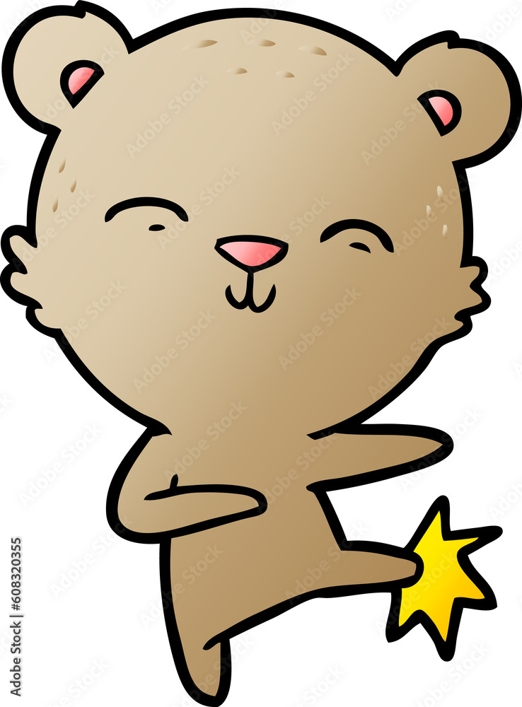 Fototapeta premium bear cartoon chraracter