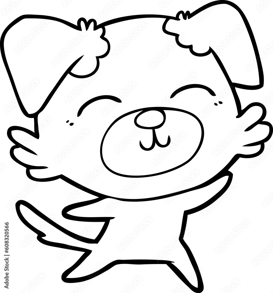 Fototapeta premium cartoon dog