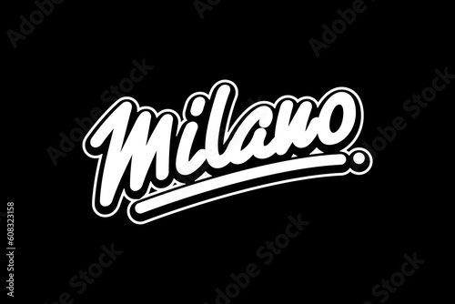 Modern streetwear milano graphic design template