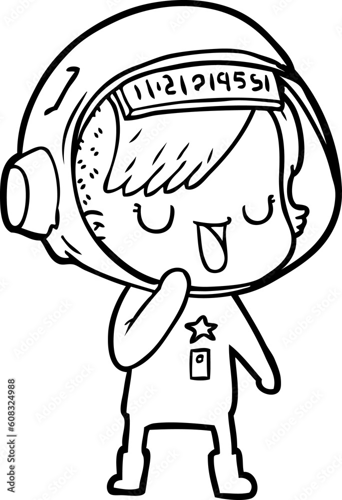 cartoon astronaut woman cartoon astronaut woman