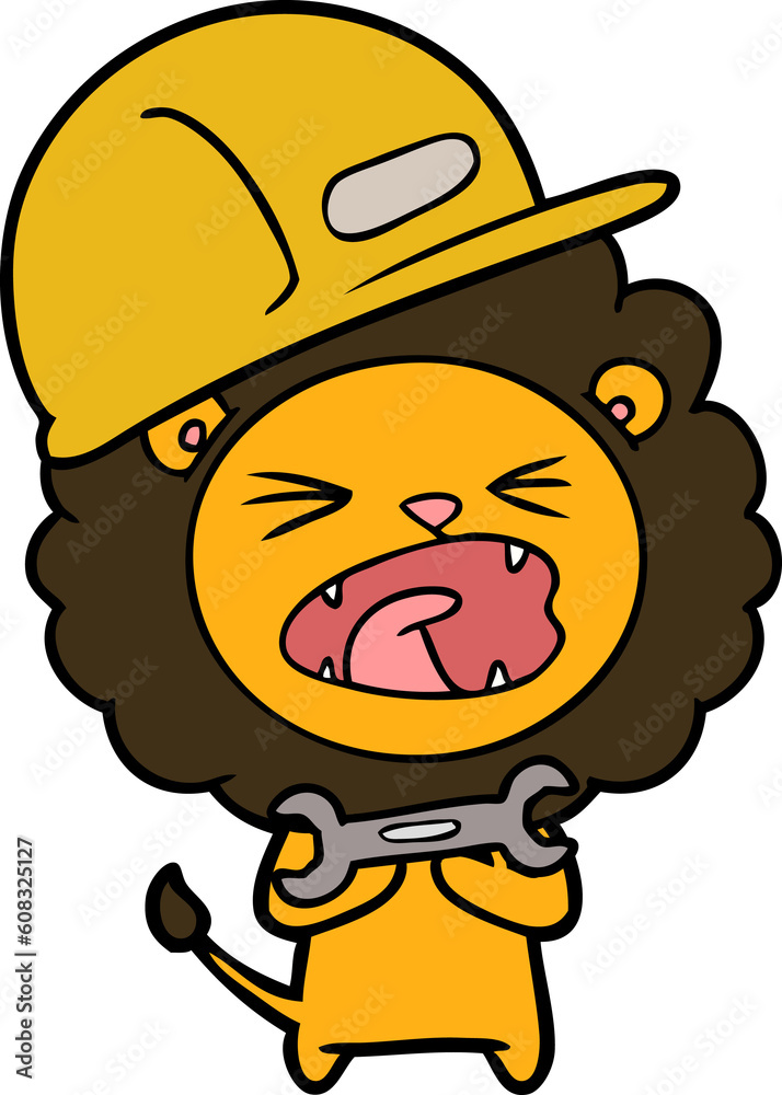 Obraz premium cartoon lion