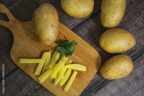 Raw potatoes