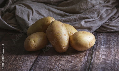 Raw potatoes