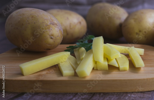 Raw potatoes