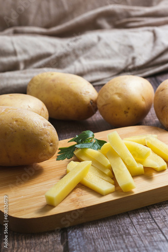 Raw potatoes
