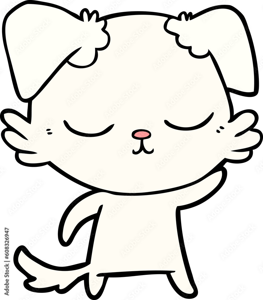 Obraz premium cute cartoon dog