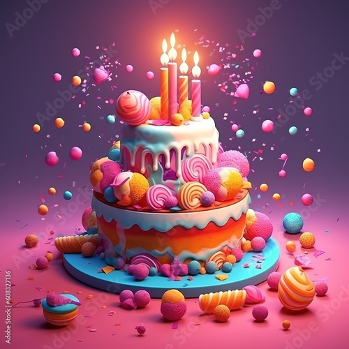 Birthday Cakes Generative AI