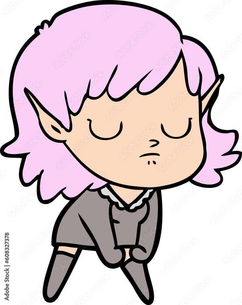 cartoon elf girl cartoon elf girl