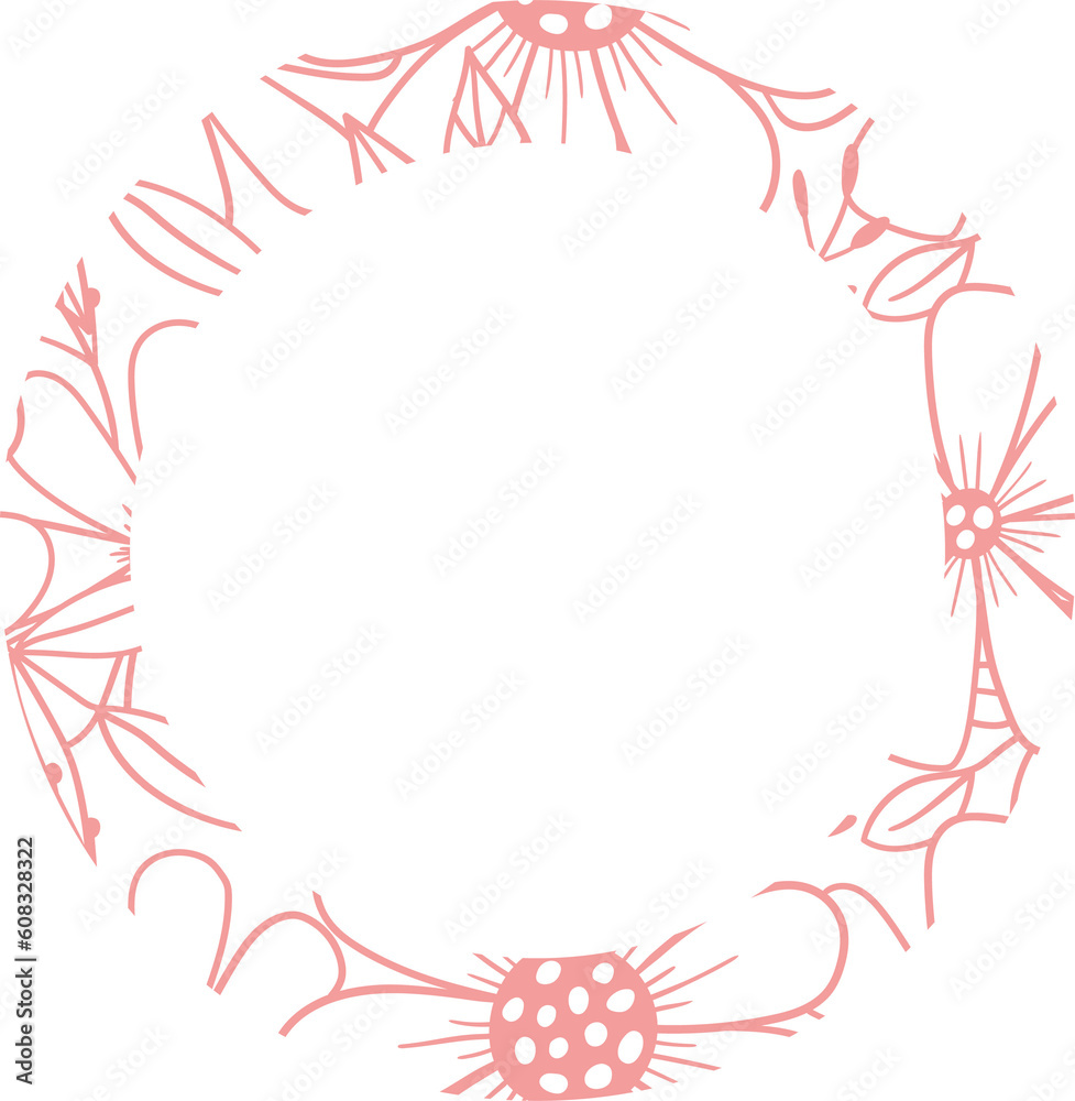Round frame abstract background drawing. Round frame abstract background drawing.