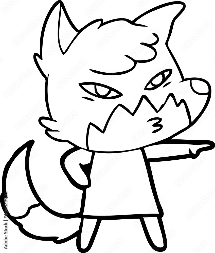 clever cartoon fox clever cartoon fox