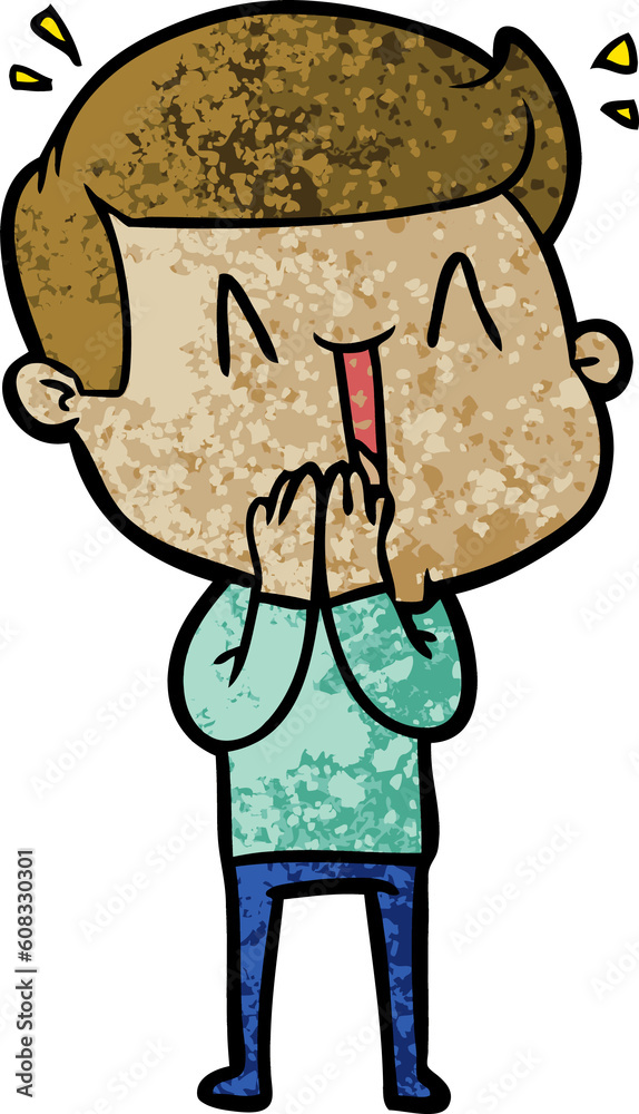 cartoon excited man cartoon excited man