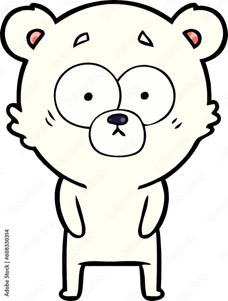 surprised polar bear cartoon surprised polar bear cartoon