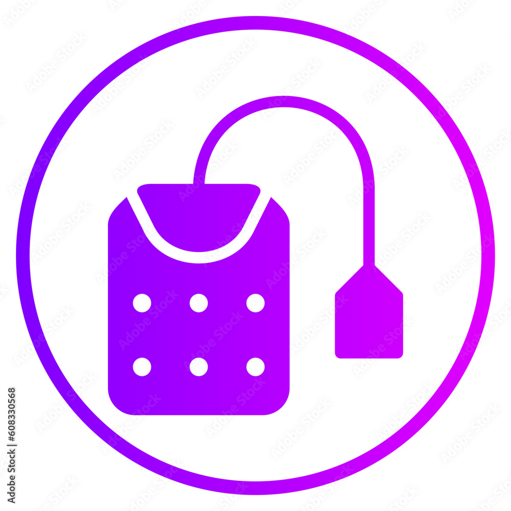 tea bag gradient icon
