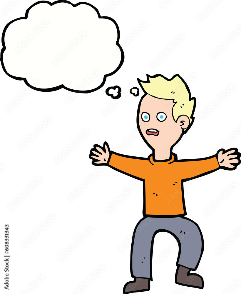 cartoon man panicking with speech bubble cartoon man panicking with speech bubble