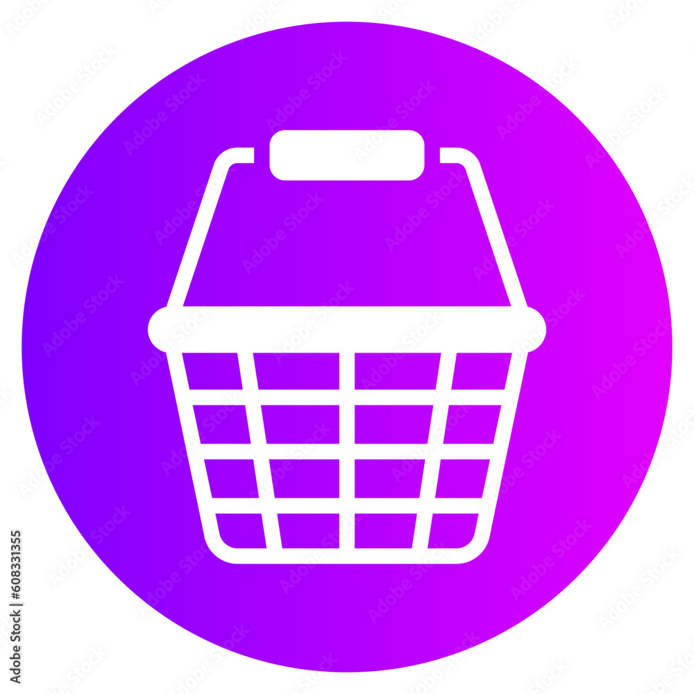 shopping basket gradient icon shopping basket gradient icon