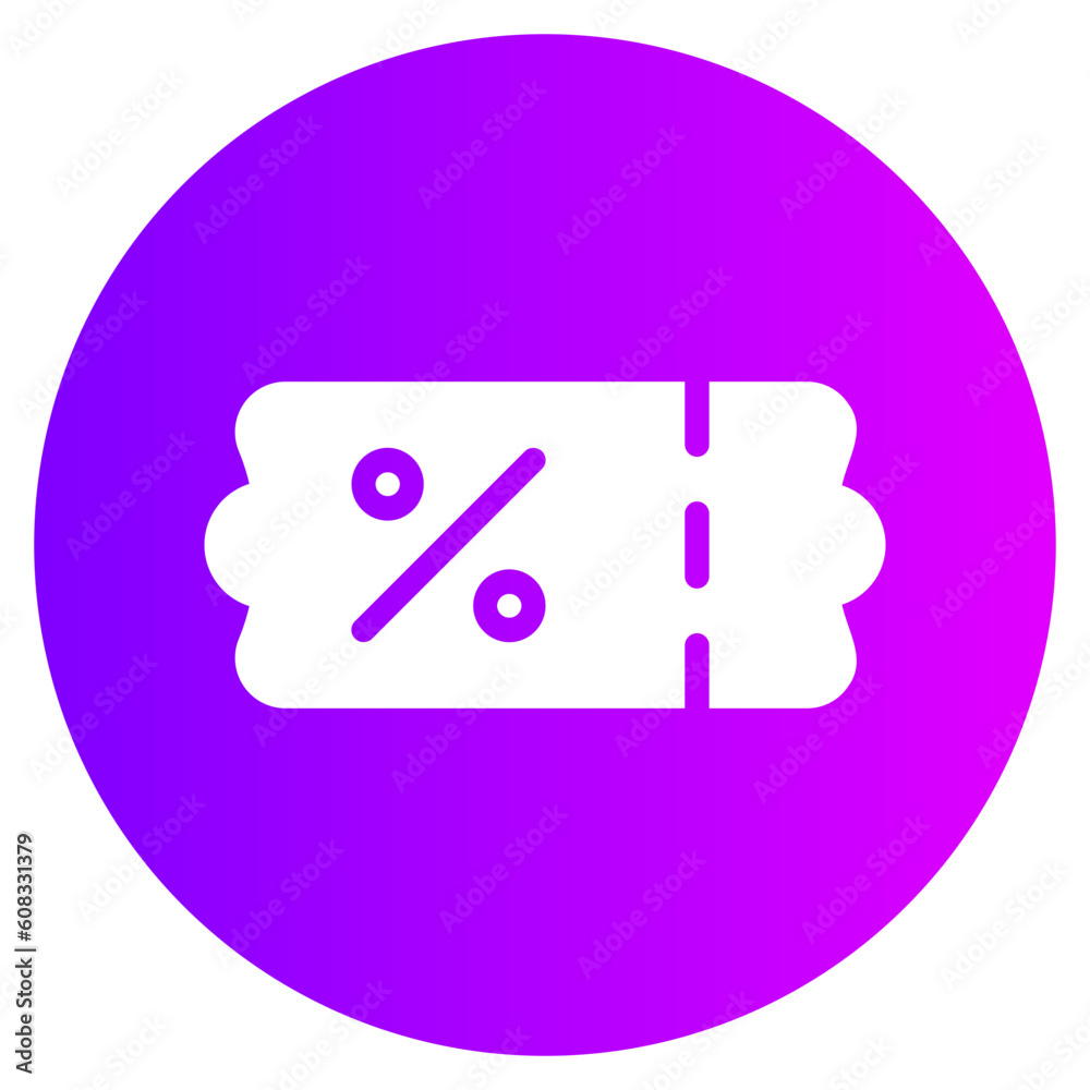 voucher gradient icon voucher gradient icon