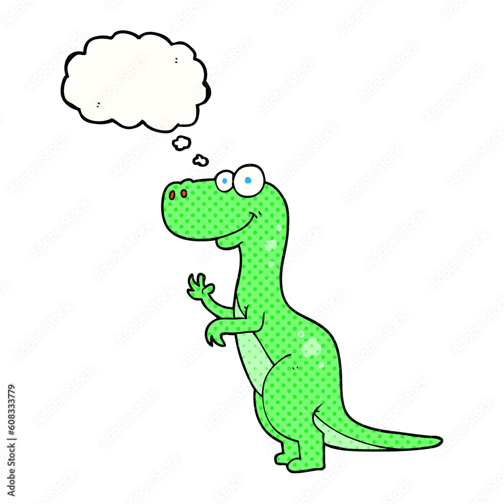 freehand drawn thought bubble cartoon dinosaur freehand drawn thought bubble cartoon dinosaur
