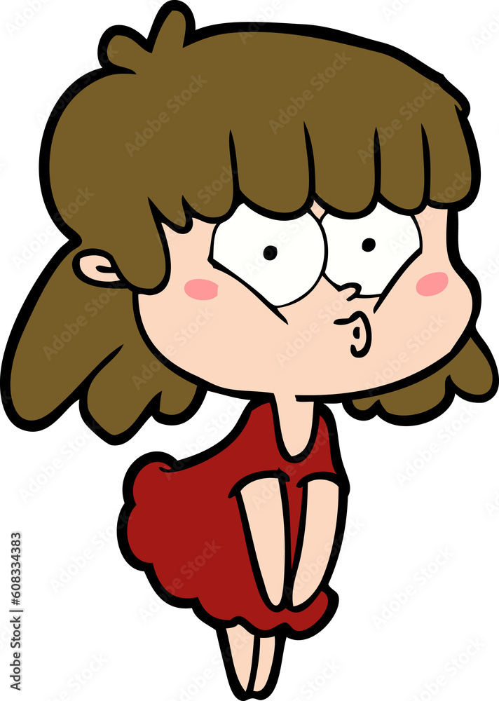 cartoon whistling girl cartoon whistling girl