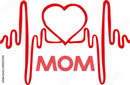 heart and heartbeat symbol