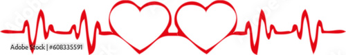 Heart illustration and background