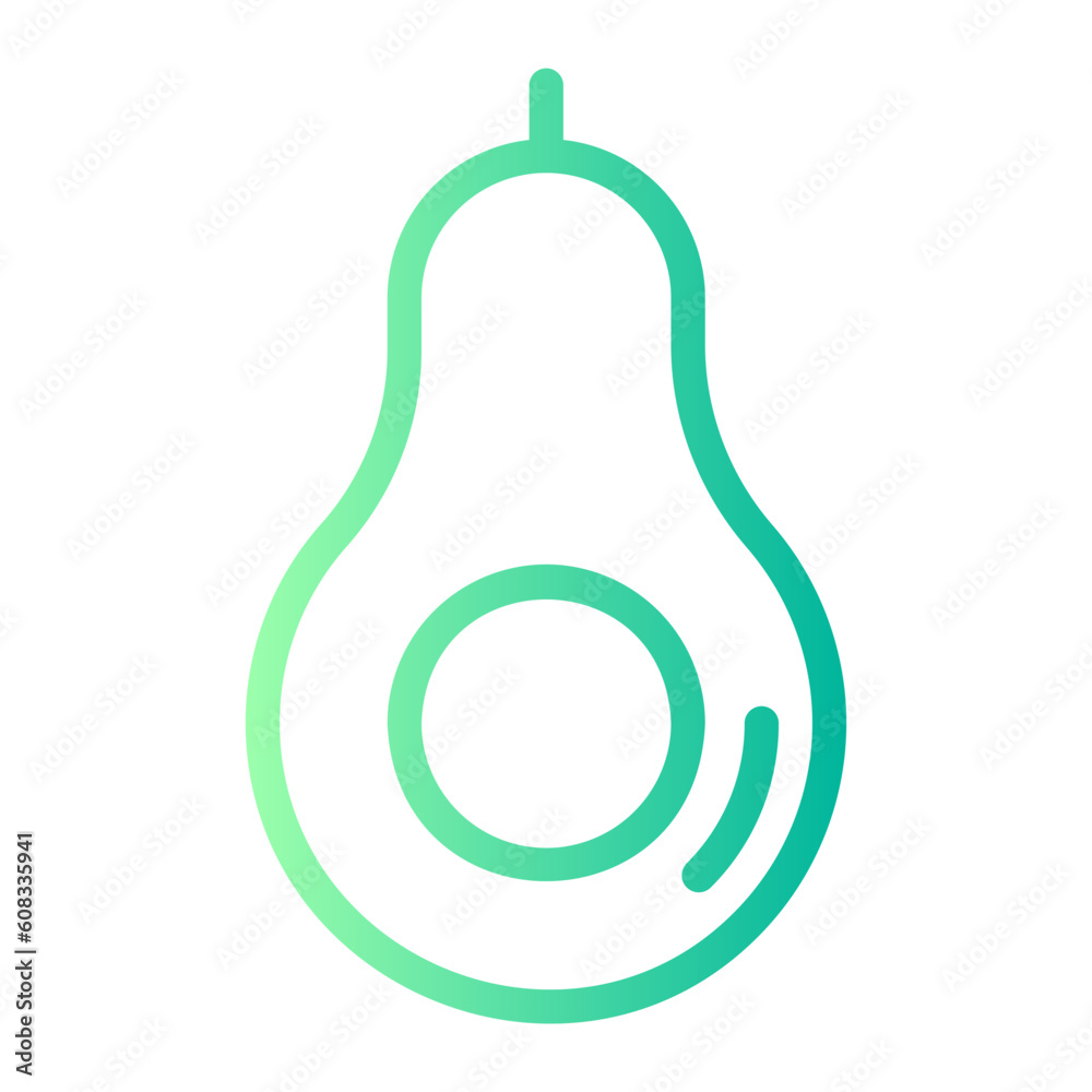 avocado gradient icon avocado gradient icon