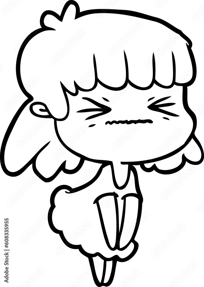 cartoon angry girl cartoon angry girl