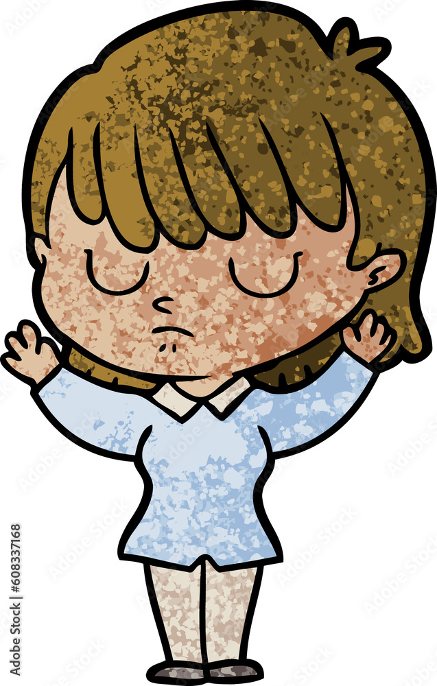 Fototapeta premium cartoon woman