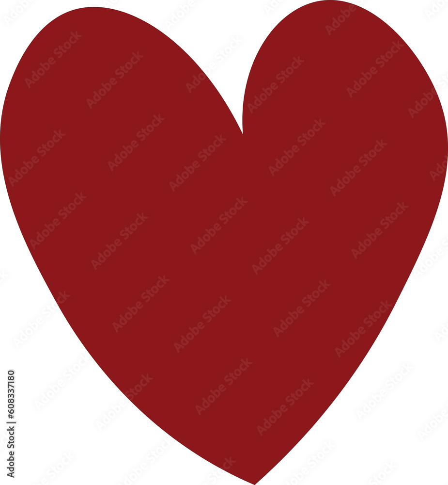 Red heart design on white background, Red heart  for love, red heart décor