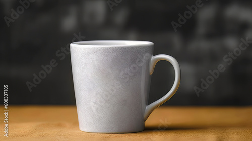 Cup mockup with the black background, Generative AI