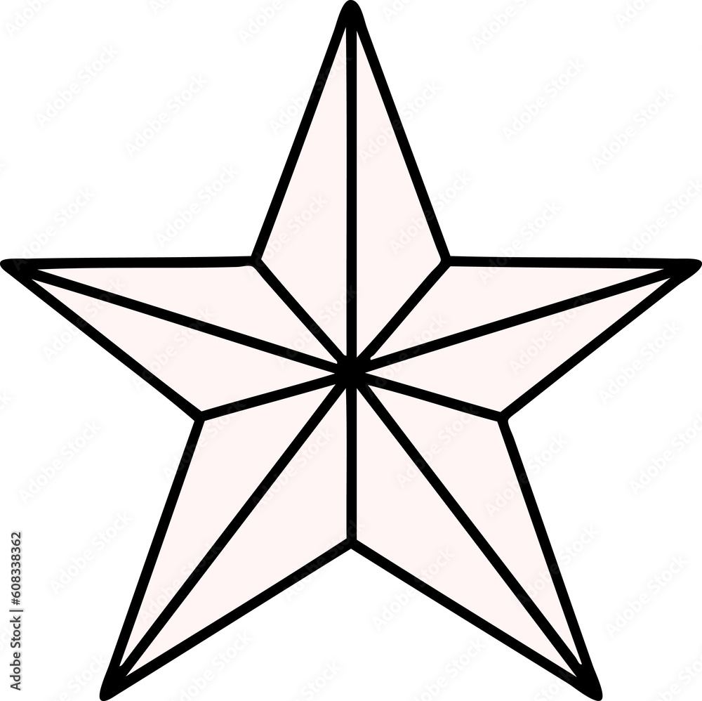 tattoo in traditional style of a star