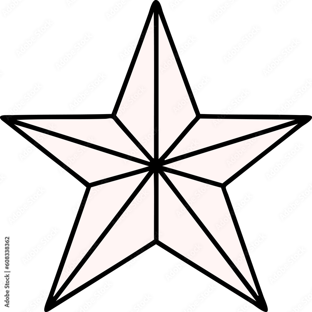 tattoo in traditional style of a star tattoo in traditional style of a star