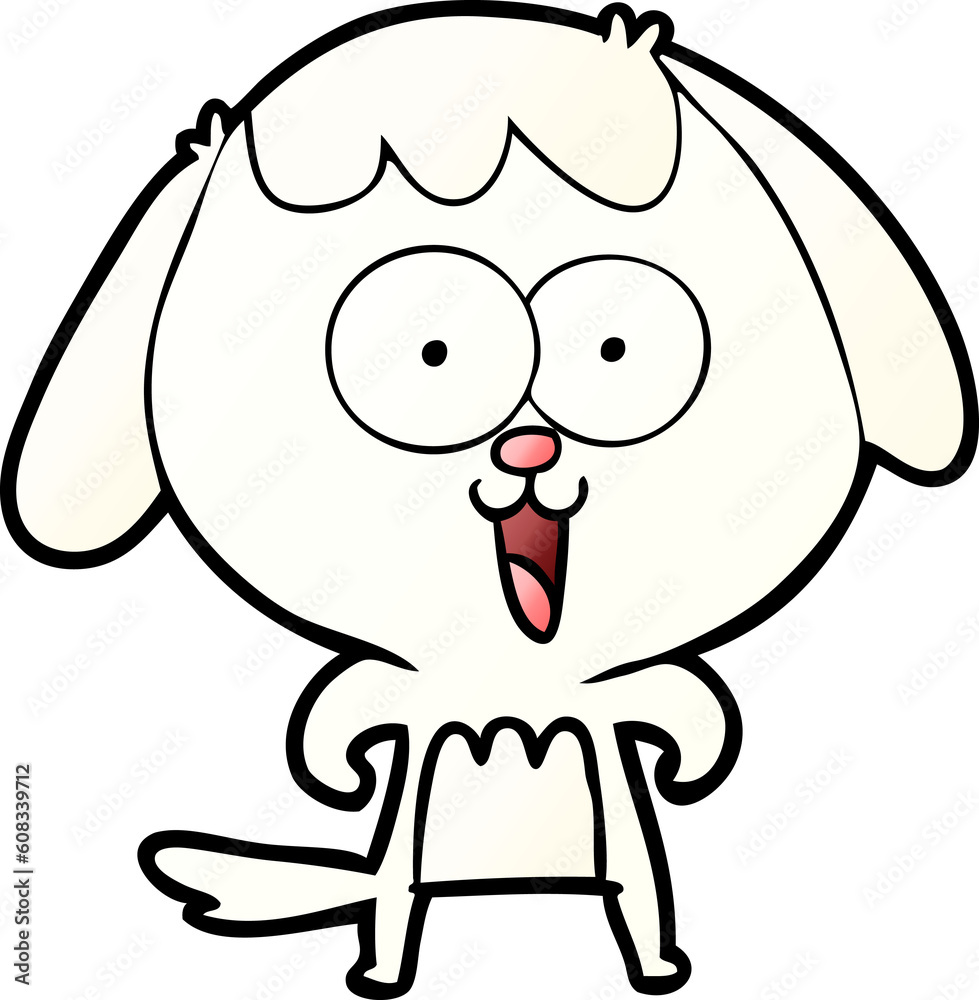 cute cartoon dog