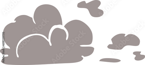 Fototapeta Naklejka Na Ścianę i Meble -  cartoon doodle storm cloud