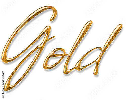 Gold gold font