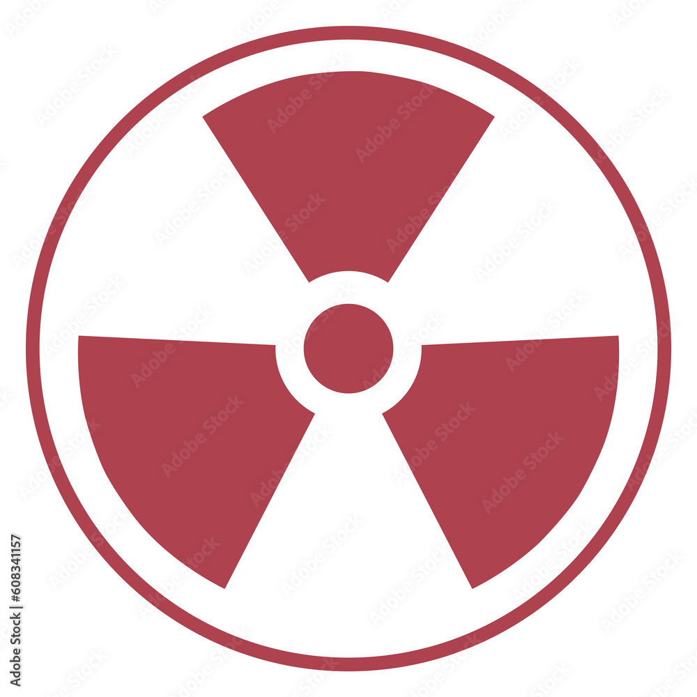 Nuclear danger sign. Round radiation hazard icon Nuclear danger sign. Round radiation hazard icon
