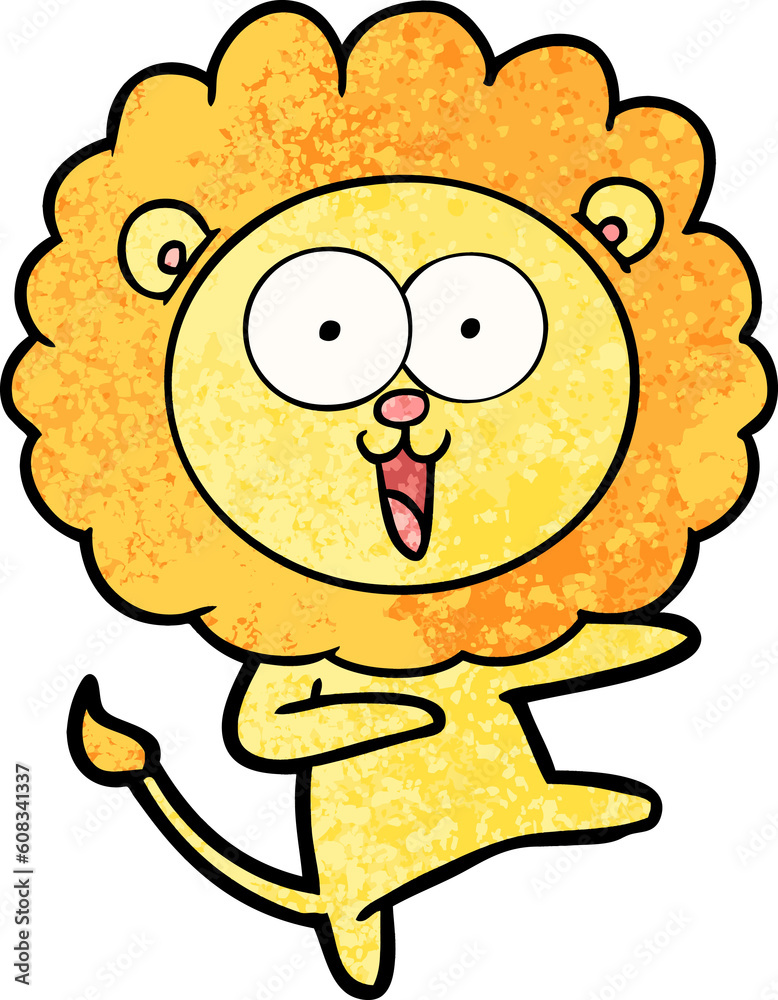 happy cartoon lion happy cartoon lion
