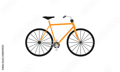 bicycle vector isolated on white background
