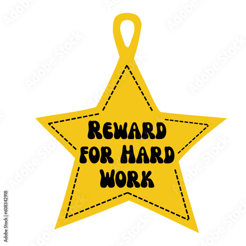 reward for hardwork badge clipart, badge clipart, recognition award, achievement symbol, success badge, commitment badge, job well done, goal achievement, excellence badge