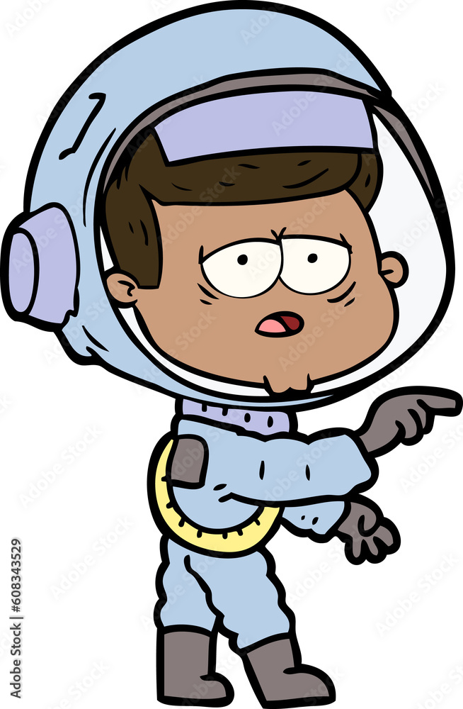 cartoon tired astronaut cartoon tired astronaut
