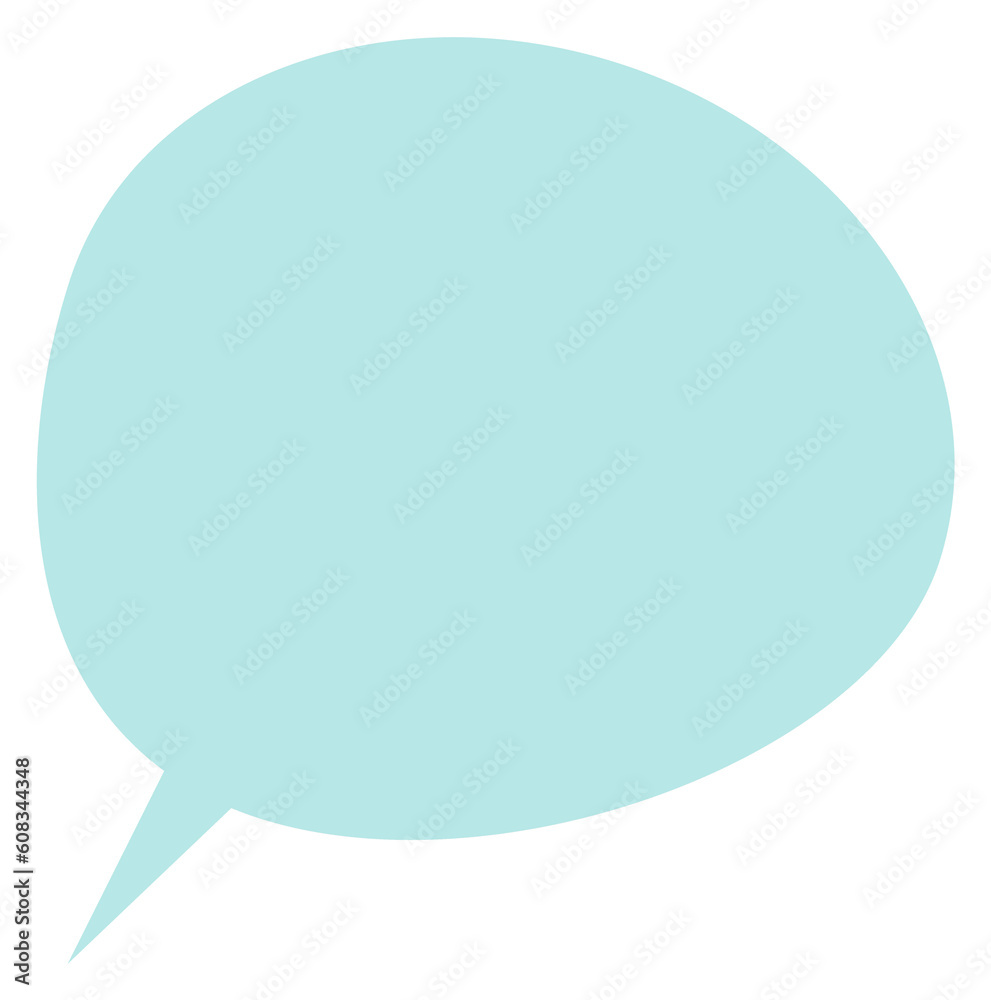 Speech balloon template. Blank message blue cloud Speech balloon template. Blank message blue cloud
