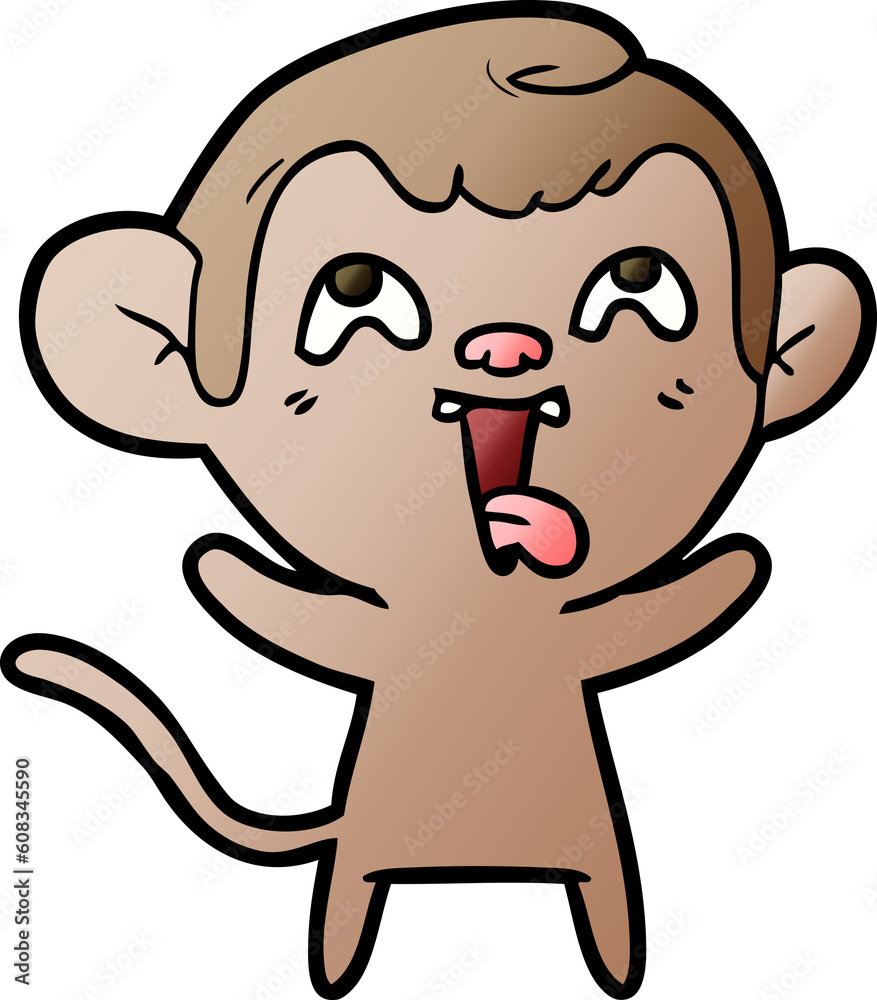 crazy cartoon monkey crazy cartoon monkey