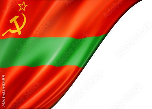 Transnistria flag isolated on white banner photo