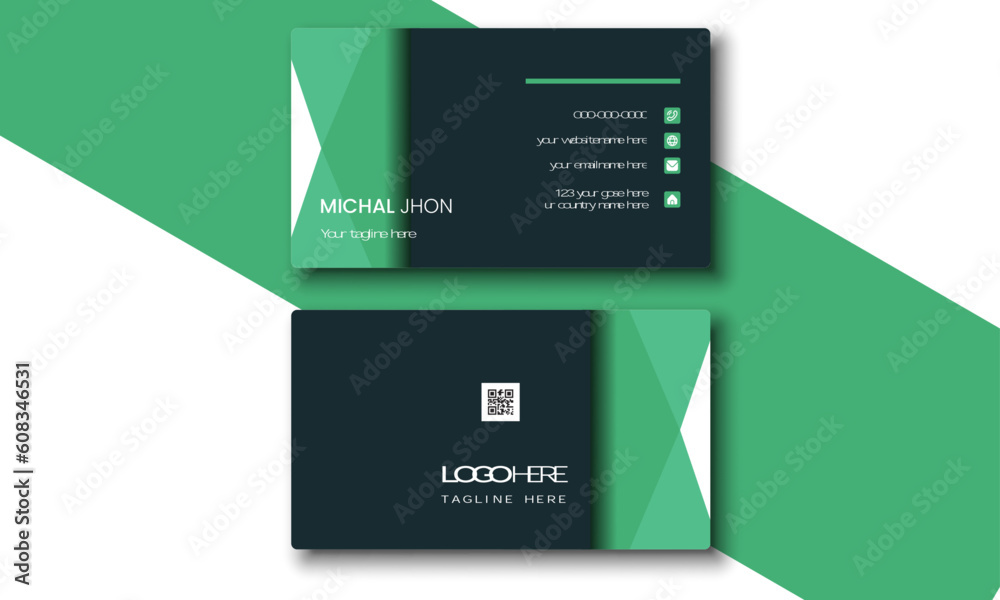 modern business card and modern presentation. modern business card and modern presentation.