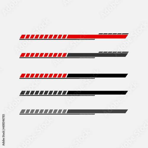 car wrap livery decal design vector.