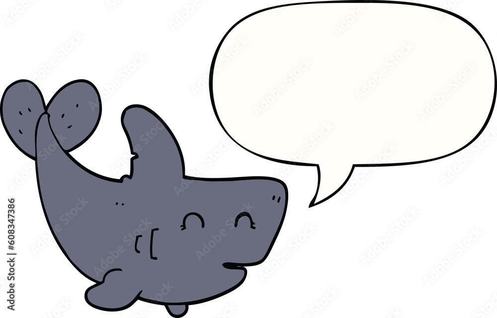 cartoon shark with speech bubble cartoon shark with speech bubble