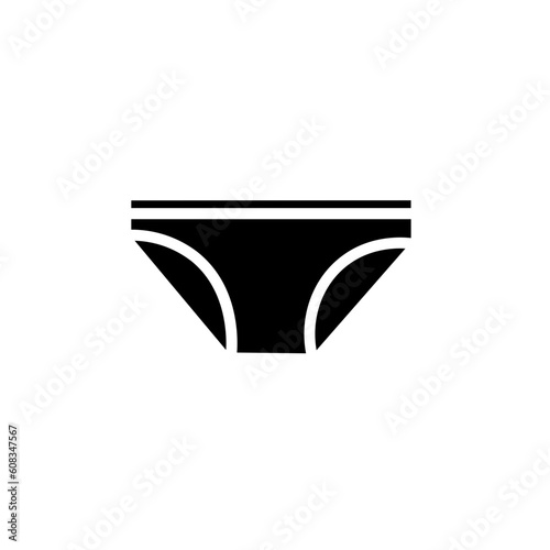 bikini clothes underpants solid icon