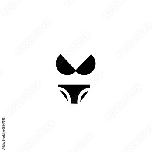 bikini dress fashion solid icon