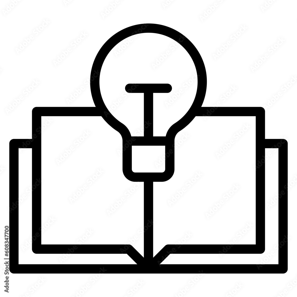 book with idea line book with idea line