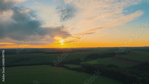 farmfield from drone view photo
