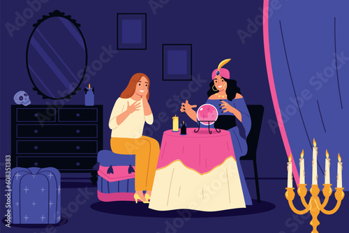 Fortune Telling Illustration